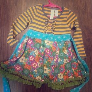 EUC Paint by Numbers sz 18m Matilda Jane Dress